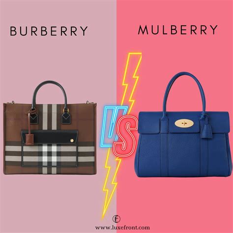 burberry vs mulberry bags.